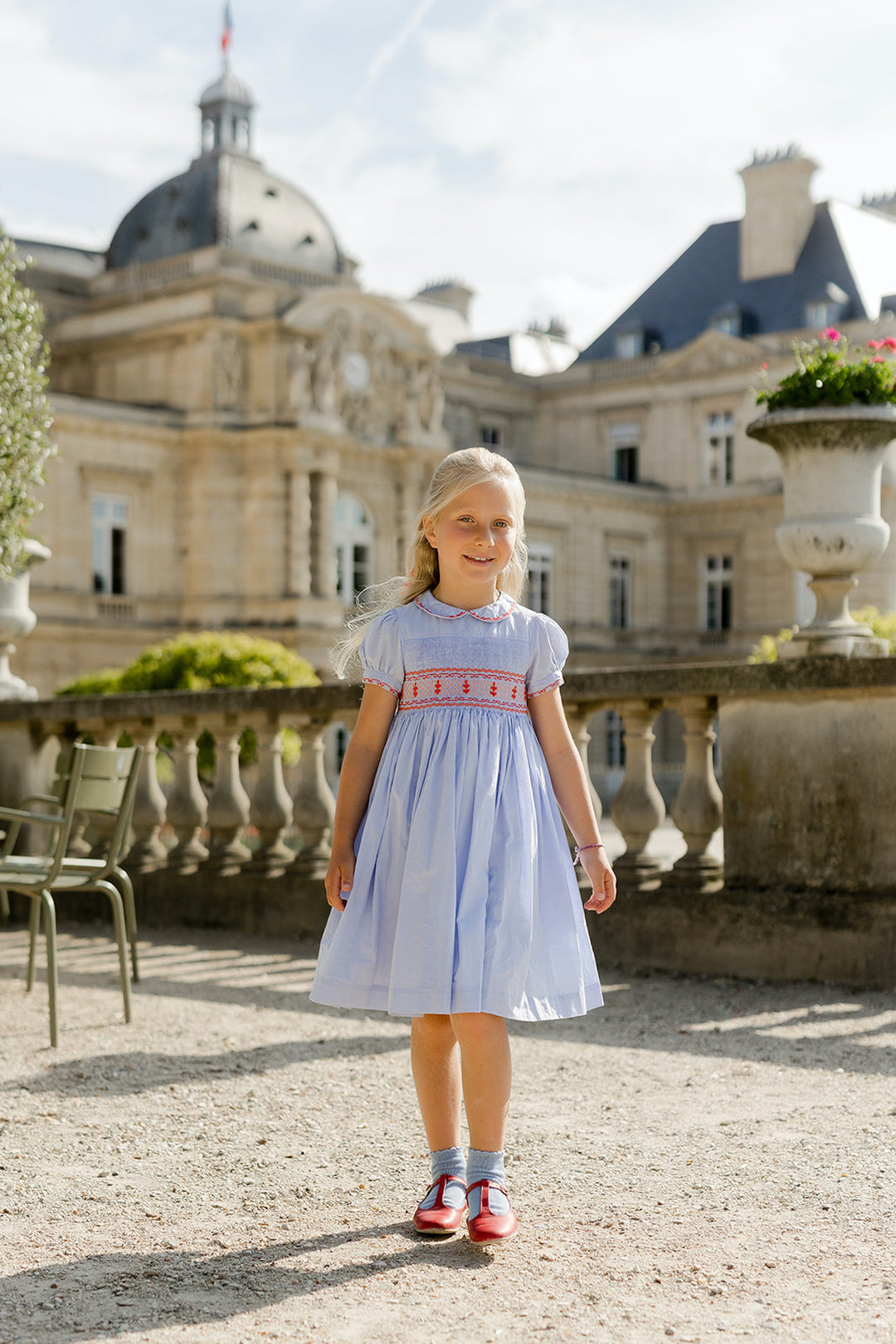 princess charlotte dress Lavender Blue Princess Charlotte Smocked Dress