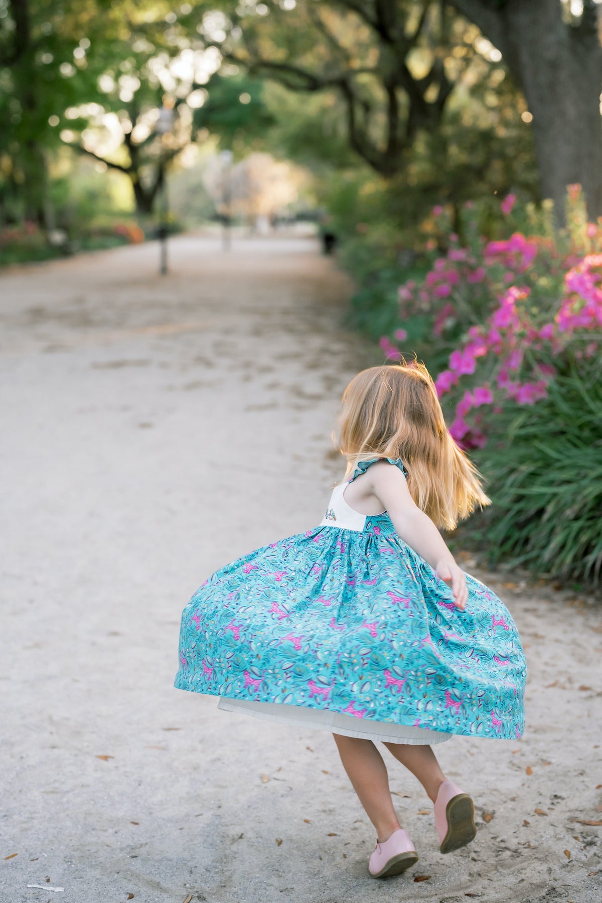 Pink Panther Turquoise Green Isabelle Dress Pink Panther Turquoise Green Isabelle Dress