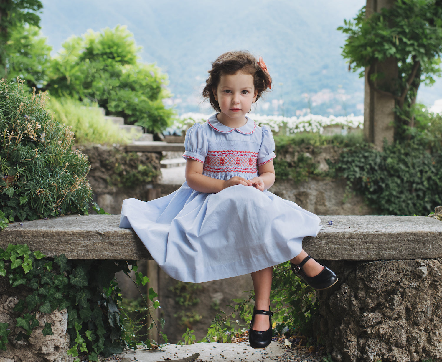 princess charlotte dresses online Lavender Blue Princess Charlotte Smocked Dress