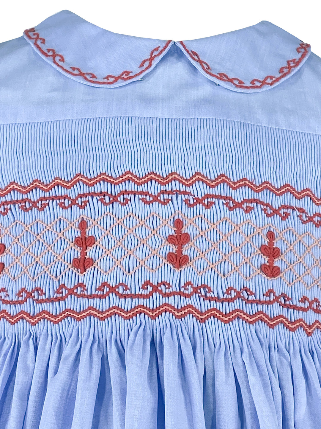 sachin and babi light blue dress Girls Blue Smocked Dress With Animals